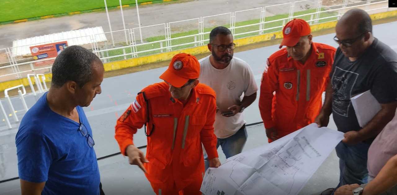 Camacã: Bombeiros fazem vistorias no Estádio Ribeirão e laudos são aprovados para jogos do campeonato baiano